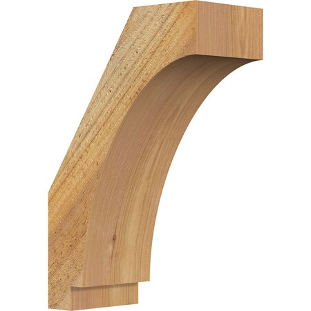 Ekena Millwork 4"W x 8"D x 12"H Imperial Rough Sawn Knee Brace, Western Red Cedar BRC04X08X12IMP00RWR